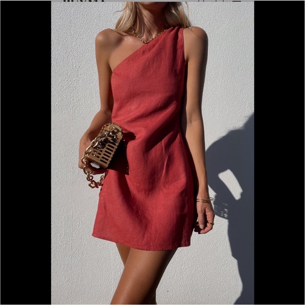 Posse Aubrey Mini Dress in Jam Red Medium